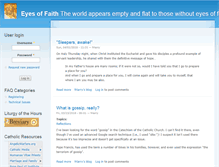 Tablet Screenshot of eyesoffaith.info